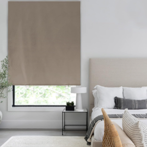 Taupe Blackout Door Curtain, 26x68, 1 Panel