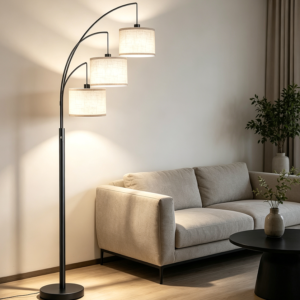 3-Light Arc Floor Lamp