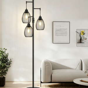 Dimmable Farmhouse Industrial Floor Lamp