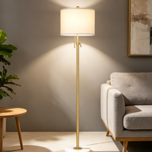 Marble Base Height Adjustable Floor Lamp