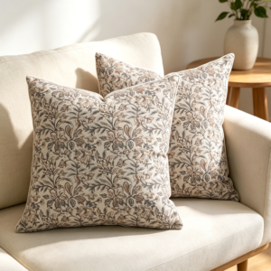 Floral Throw Pillow Covers 18x18 Set of 2