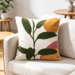 Abstract Boho Cactus Pillow Cover 18x18 Single