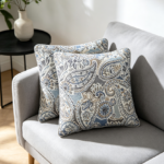 Paisley Throw Pillow Covers 22x22 Set of 2