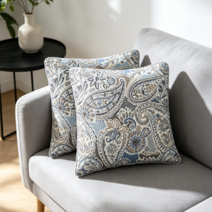 Paisley Throw Pillow Covers 22x22 Set of 2