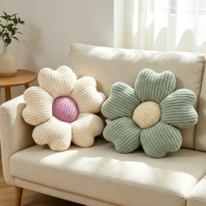 Sage Green Ivory Cherry Blossom Flower Pillow Set