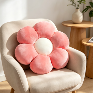 Light Pink Flower Shaped Chair Cushion 11.8 Inch