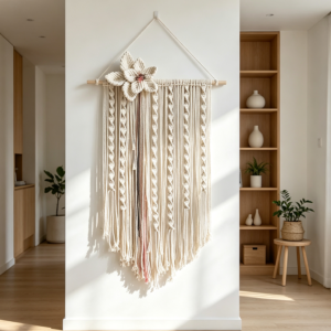 Hand Woven Bohemian Tapestry Wall Hanging 45x60cm