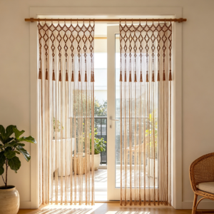 Hand Woven Cotton Rope Tapestry Curtain Home Decor