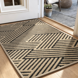 Low-Profile Skid-Resistant Washable Entry Door Mat