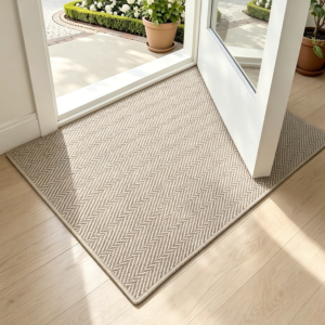 Ultra-Thin Skid-Resistant Herringbone Pattern Door Mat