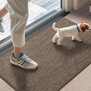 Washable Water-Absorbent Low-Profile Rubber Door Mat