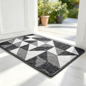 Low-Odour Geometric Water-Absorbent Indoor Door Mat