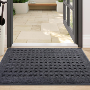Waffle Pattern Skid-Resistant Washable Door Mat