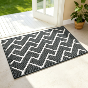 Skid-Resistant Dirt-Resistant Washable Charcoal Door Mat