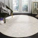 Light Grey Ivory Handmade Wool High-Traffic Rug